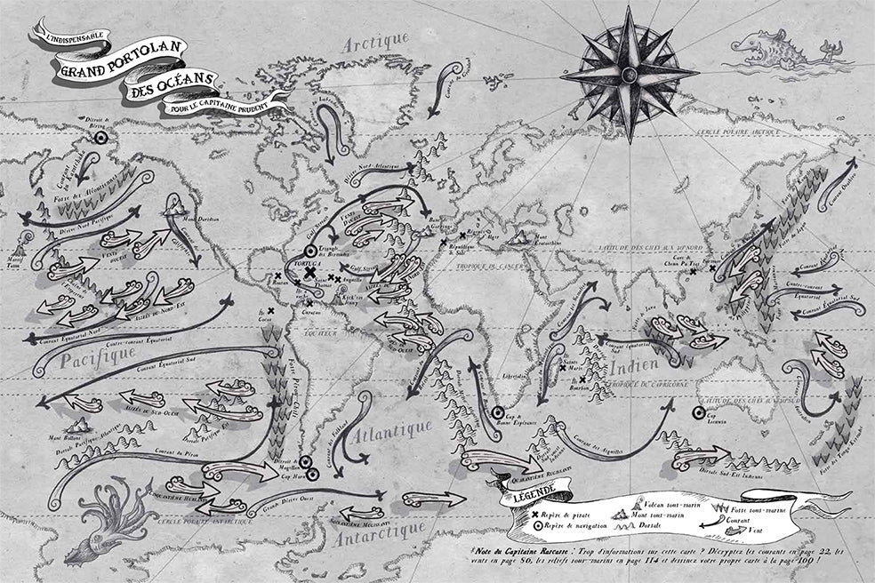 Insubmersible almanach de l'océan, écrit, illustré et annoté par les sorcières